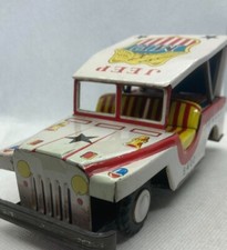 Tin Toy Car M.P.JEEP Military Plice F/S FEDEX