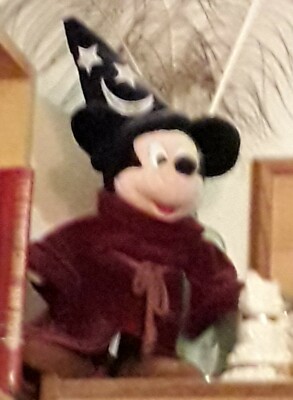 Disney Mickey Mouse Fantasia 16'' Plush Doll Stuffed Wizard Sorcerers Apprentice