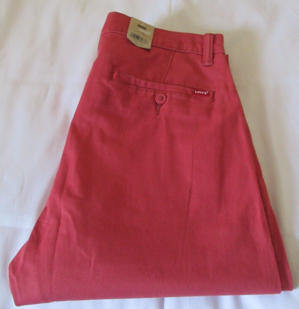 Levi's Men's XX Chino Tapered Stretch Pants in Red - Size 32x34