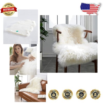 Stylish 2' x 3' Fluffy Sheepkin Rug - Perfect for Childs Room and Decor