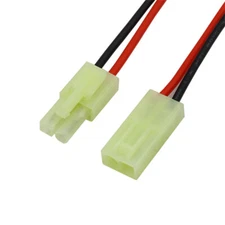 2P RC Male+Female 4.5MM Tamiya Mini Battery Plug Connector 18awg 20CM-30CM Wire