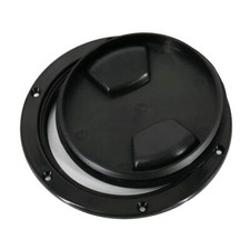 Plastic Marine Sailboat Black 5" Access Hatch Cover Twist Screw Out Deck Plate