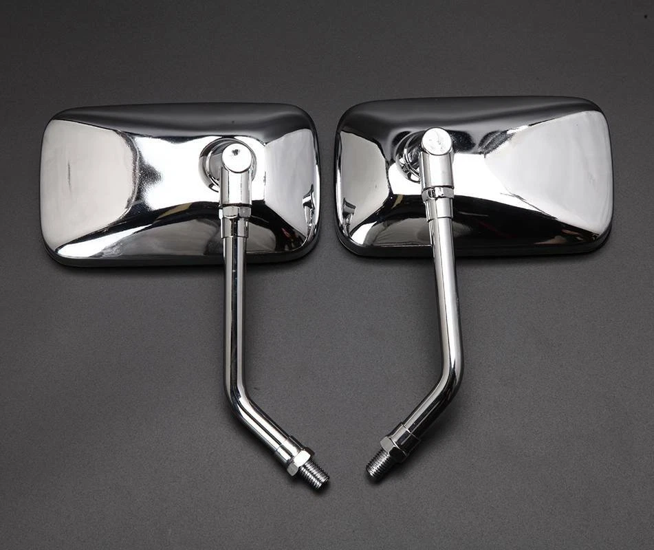 Rectangle Motorcycle Rearview Mirrors For Honda Shadow Sabre VT VF 700 750 1100 - Image 4 of 4
