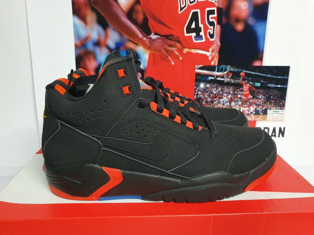 Nike Air Flight Lite Mid Black Team Orange Men's UK 7.5 EUR