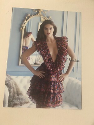 Dior Floral Mini Dress For Neiman Marcus Fashion Magazine Editorial  Photograph | eBay