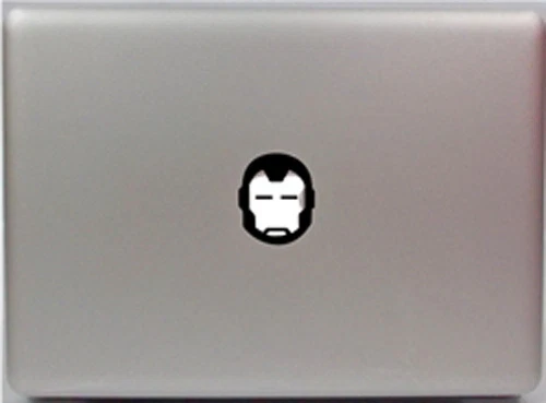Iron Man Helmet Head Apple Macbook Removable Vinyl Sticker Decal