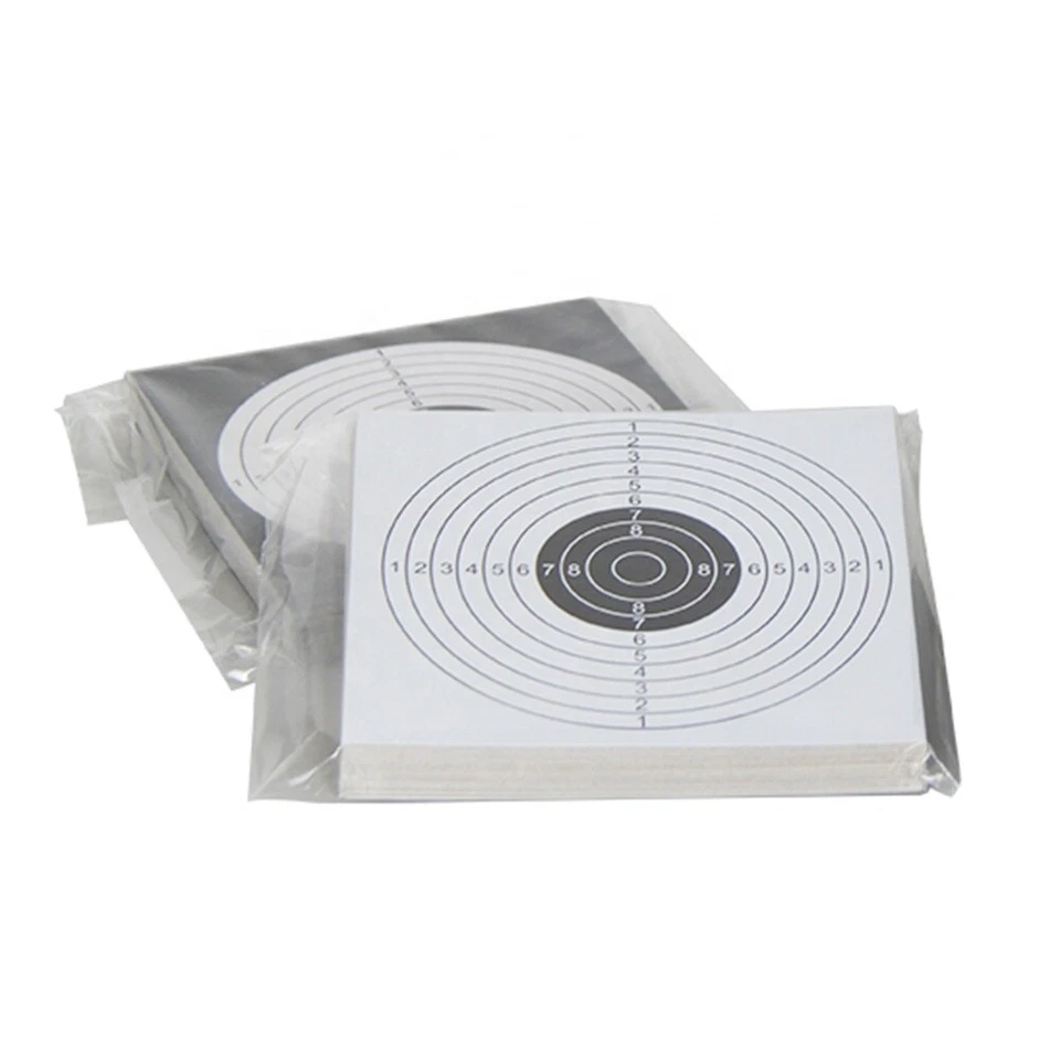 300Pack 14*14cm Pistol&Rifle Sight Seer Paper Bullseye cardboard Shooting Target - Image 4 of 4