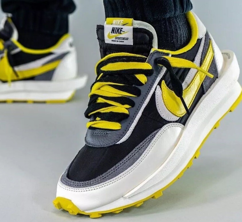 SACAI X NIKE Sacai x Undercover x Nike LDWaffle "Bright Citron" Uomo taglia 9 5 e 10