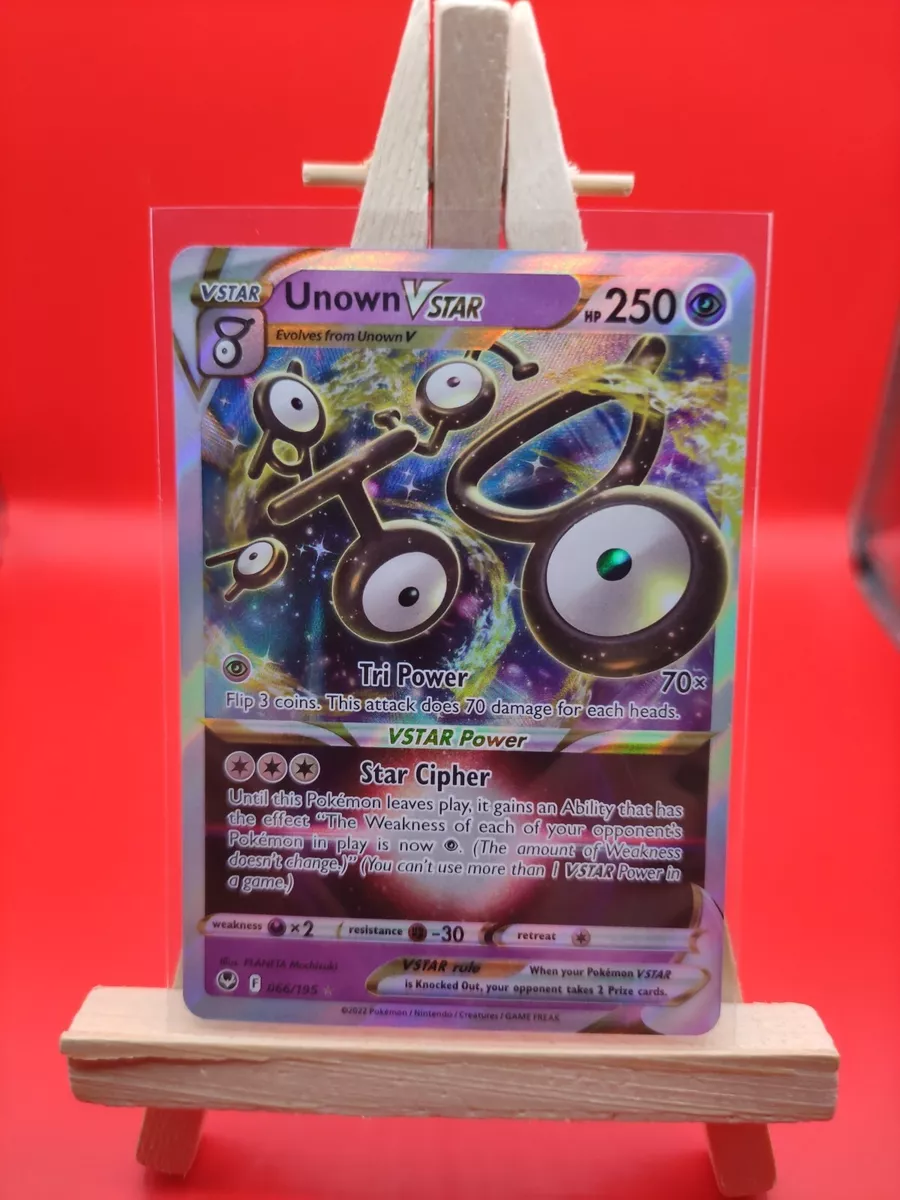  Unown V & Vstar 065/195- Silver Tempest - Pokemon Ultra Rare  Card Lot - 2 Card Set : Toys & Games