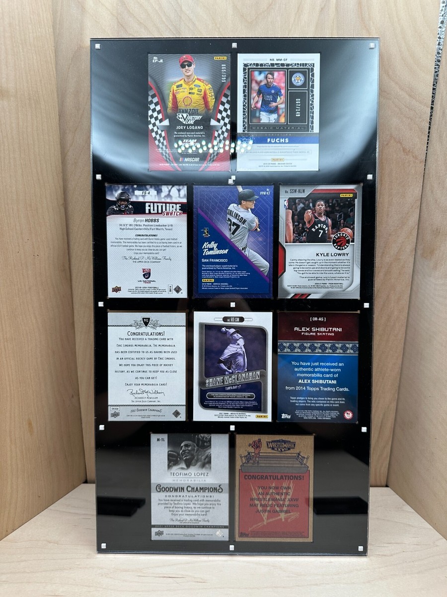 10 Card Sports Trading Card Heavy Duty Magnetic Holder Wall