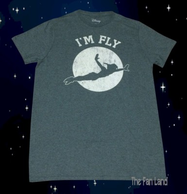 New Disney Peter Pan Silhouette I'm So Fly Men's T-Shirt