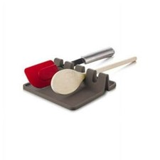Gray Silicone Spoon Rest Utensil Holder Drip ...