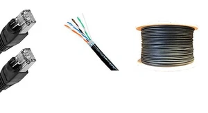 200'FT CAT-6 23AWG OUTDOOR Sépulture directe imperméable SHIELDED CABLE UV ETHERNET