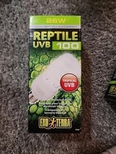 Exo Terra Reptile UVB 100 Tropical Terrarium Bulb - 26 watt