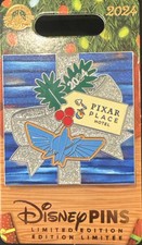 Disney Pin 2024 Pixar Pier Hotel Exclusive Buzz Christmas Present LE 2000