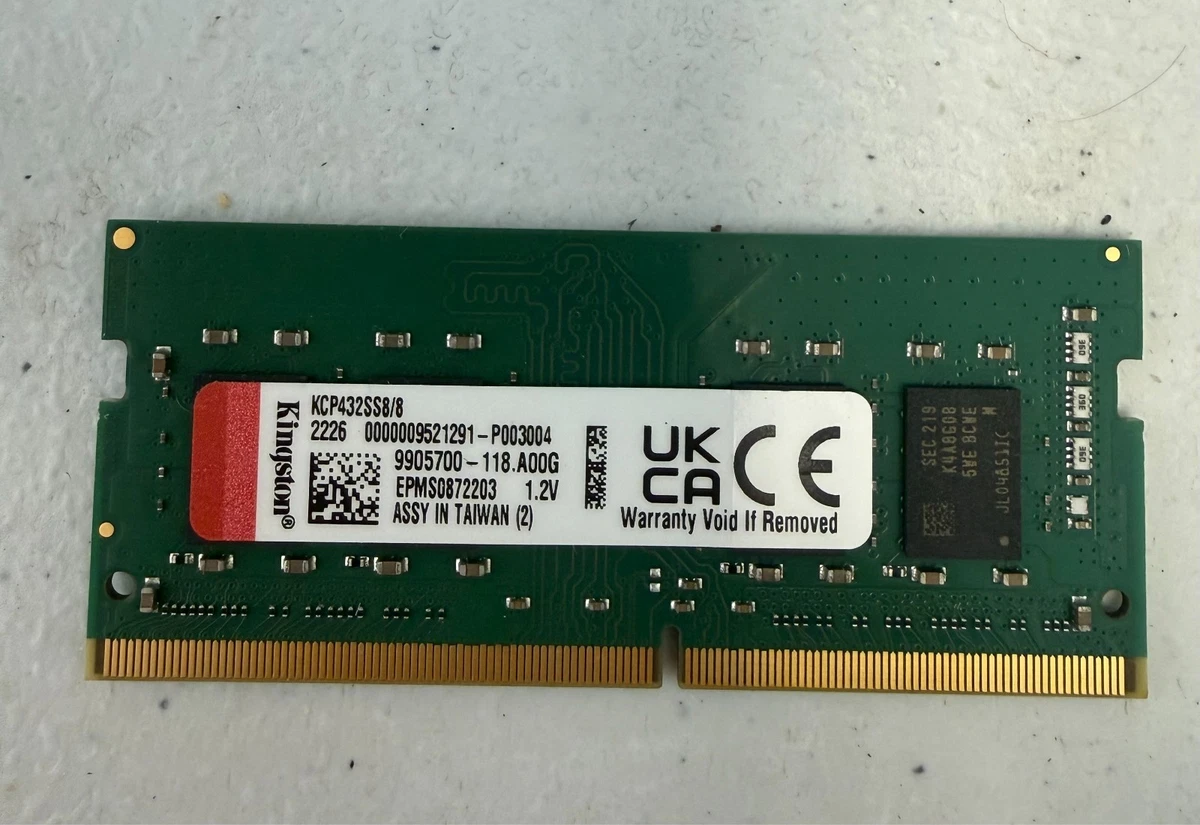 Kingston DDR4 SDRAM 8 GB Capacity per Module Memory (RAM) for sale