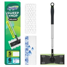 Swiffer Sweep and Mop Deluxe, 2-in-1 Floor Mopping and Sweeping Kit