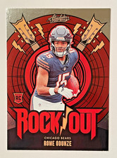 Rome Odunze - 2024 Panini Absolute #RO-ROE Rock Out (Rookie RC) - Bears