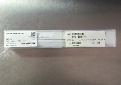Hamilton F140-2115-001 OneFerm pH VP70 Pt100 Single Use Sensor Probe  243216