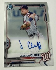 2021 Bowman Chrome Prospects Autographs JACKSON CLUFF #CPA-JCL (AUTO)
