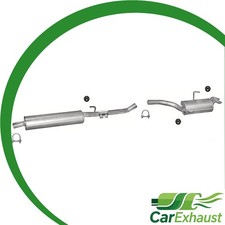 Auspuff für FIAT SCUDO I (220) 2.0 JTD SWB-Court 07.2001-04.2005 Schalldämpfer