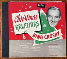 Bing Crosby Christmas Greetings Decca 78 RPM 3 Record Set 715 Andrew Sisters