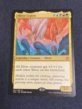 Sliver Legion Magic the Gathering English version used sealed protective sleeve