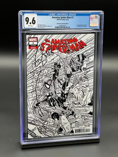 Amazing Spider-Man #1 CGC 9.6 (2018) - Larsen Remastered Sketch Edition 1:2000