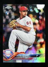 2018 Topps Chrome #9 Victor Arano Refractor Rookie Philadelphia Phillies