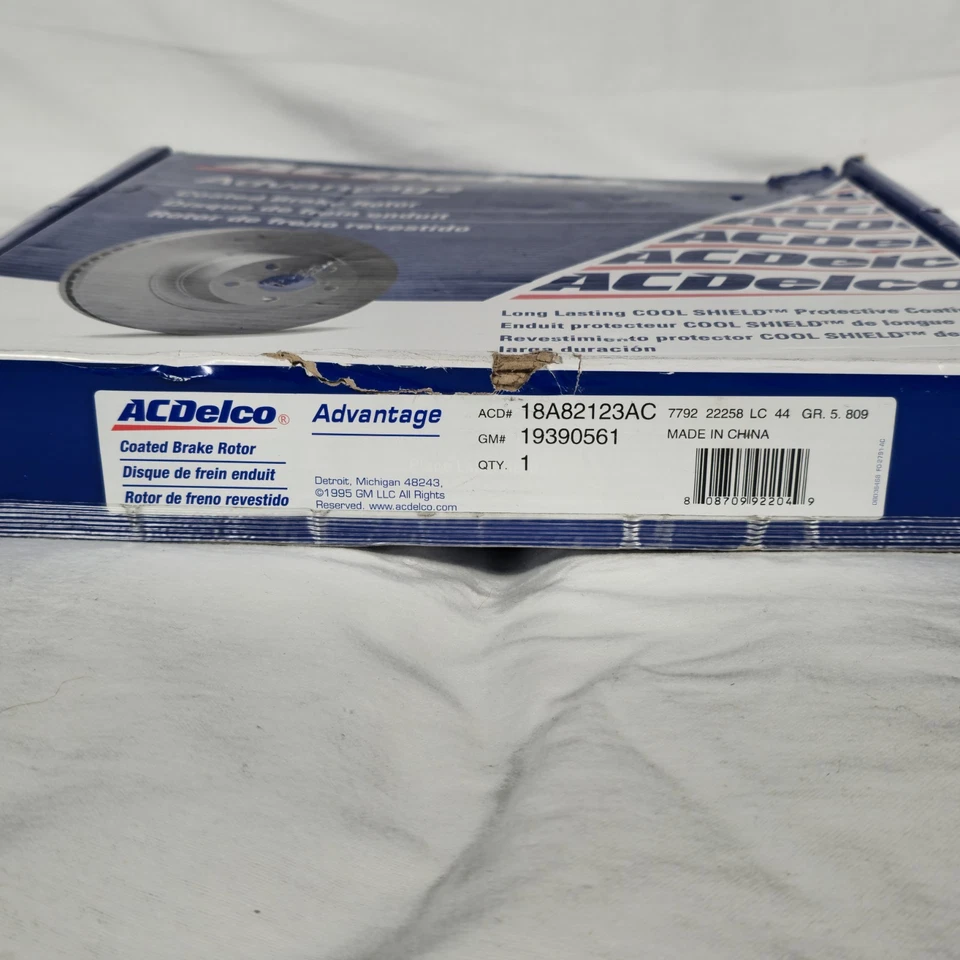 Disco de freno trasero AC Delco 18A82123AC lado conductor o pasajero, 5 tacos, 309,63 mm Foto 3 de 3