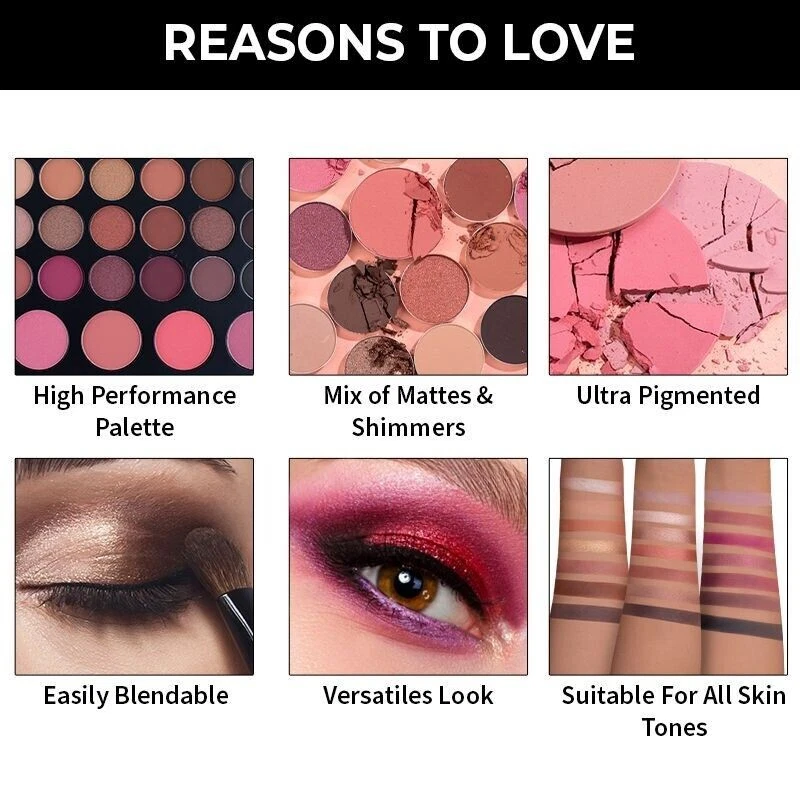 Nykaa Professional Makeup Palette - Eyeshadow & Blush (54.5gm) - Image 4 of 4