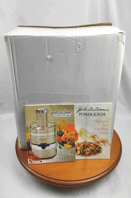 Jack LaLanne's Power Juicer Pro Stainless Steel Model E-1189 New 