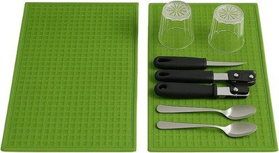 Microfiber Dish Drying Mat Pad Kitchen Counter Reversible Super Absorbent 2 Pack