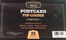 75 CBG 5.875 x 3.75 Rigid Hard Plastic Postcard Topload Holders protector sheet