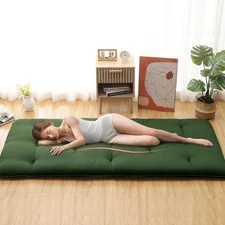 Twin Full Size Floor Mattress,Portable Roll Up Mattress Sleeping Pad for Dorm US
