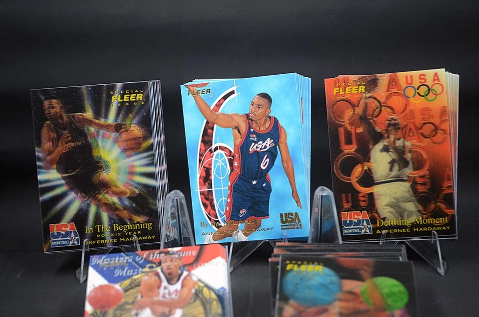 Juego completo de 52 cartas de baloncesto Fleer USA 1996 - EXCELENTE estado Foto 2 de 4