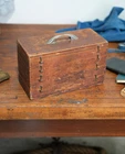 Antique Apothecary Cabinet Tool Box Wood Drawer Pencil Pen Artist Case Vintage