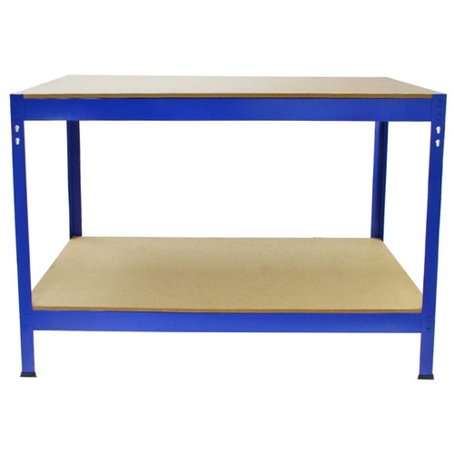 Workbench Garage Table Metal Storage Shelving DIY Tools Heavy Duty Work Bench - Picture 2 of 6