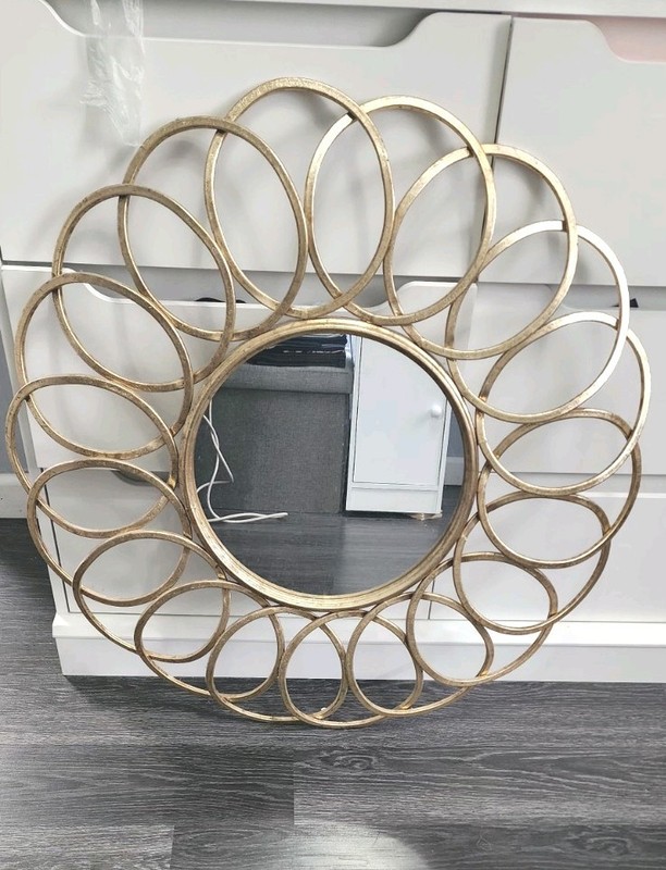 Majestic Home MPF-3528 Gold Framed Wall Mirror
