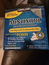 Kirkland Minoxidil 5 Foam Men Hair Regrowth Treatment Authentic Expired 9/2024