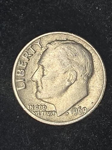 1969-P Roosevelt Dime — photo from another recent sale
