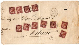 1879 20 APR DE LA RUE BEAUTIFUL POSTAGE WITH ELEVEN COPIES OF C.30