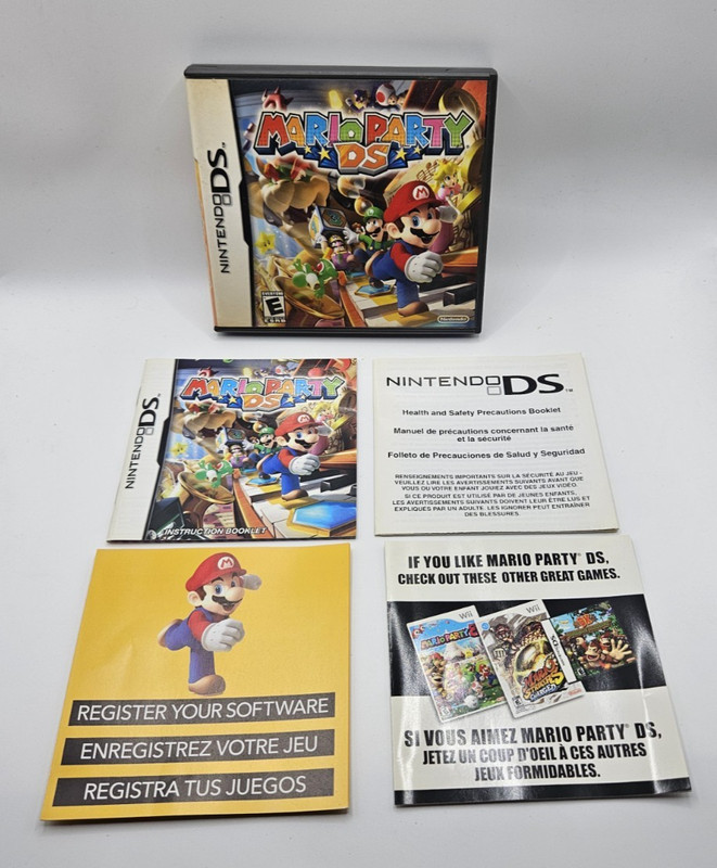 Mario Party DS Nintendo DS Case Manual Inserts Only NO GAME Authentic OEM