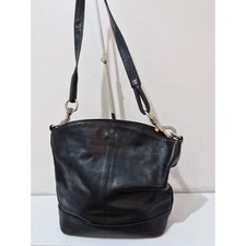 Russell and Bromley Soft Black Leather Bucket Bag