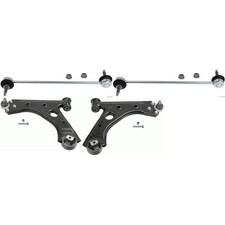 2x LEMFÖRDER QUERLENKER + KOPPELSTANGEN VORNE LINKS/RECHTS für OPEL CORSA D+E