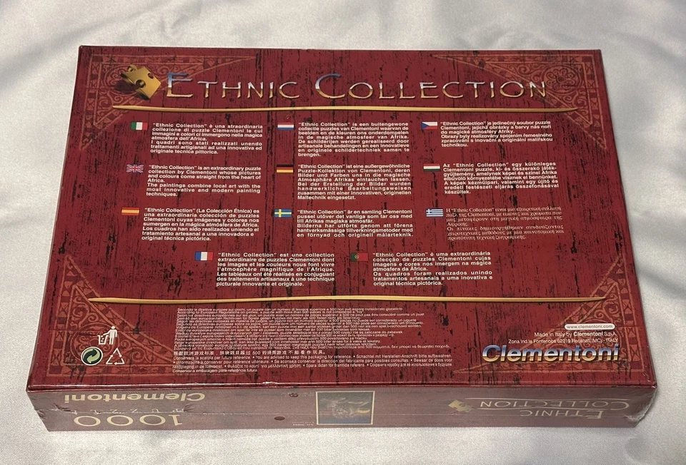 Rompecabezas Clementoni LION SUNSET Colección Étnica 1000 Piezas 26 1/2"x28 3/4" Foto 3 de 3