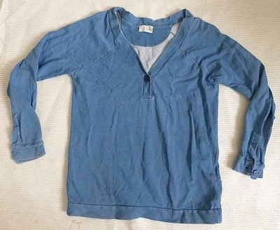 Sweat American Vintage couleur bleu jean coton S - Photo 1/4