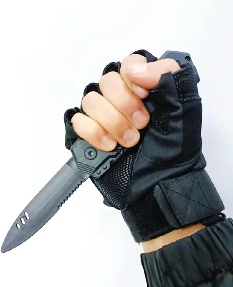 4Pcs Retractable Fake Knife Slim Toy Weapon Plastic Prop Dagger Trick Blade for - Image 3 of 4