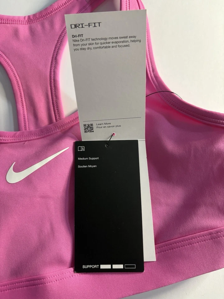 Nike Swoosh DX6821-675 Medium-Support Women's Padded Sports Bra Size XS NWT - Image 4 of 4