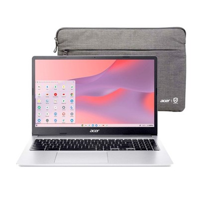Acer Chromebook 315 15.6'' Laptop Intel N4500 4GB RAM 64GB eMMC Pure Silver